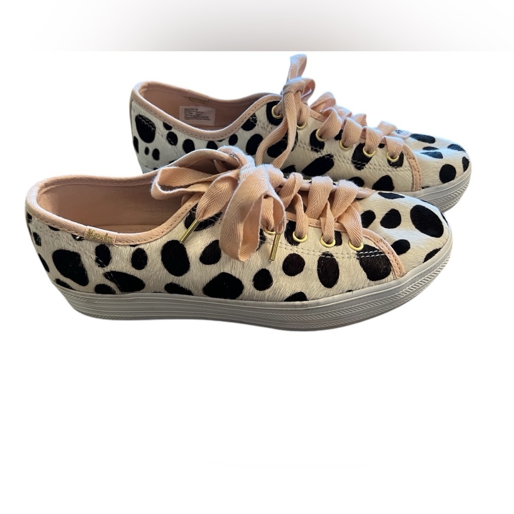Women's Keds x kate spade new york triple kick genuine calf hair sneaker‎ Sz 7.5